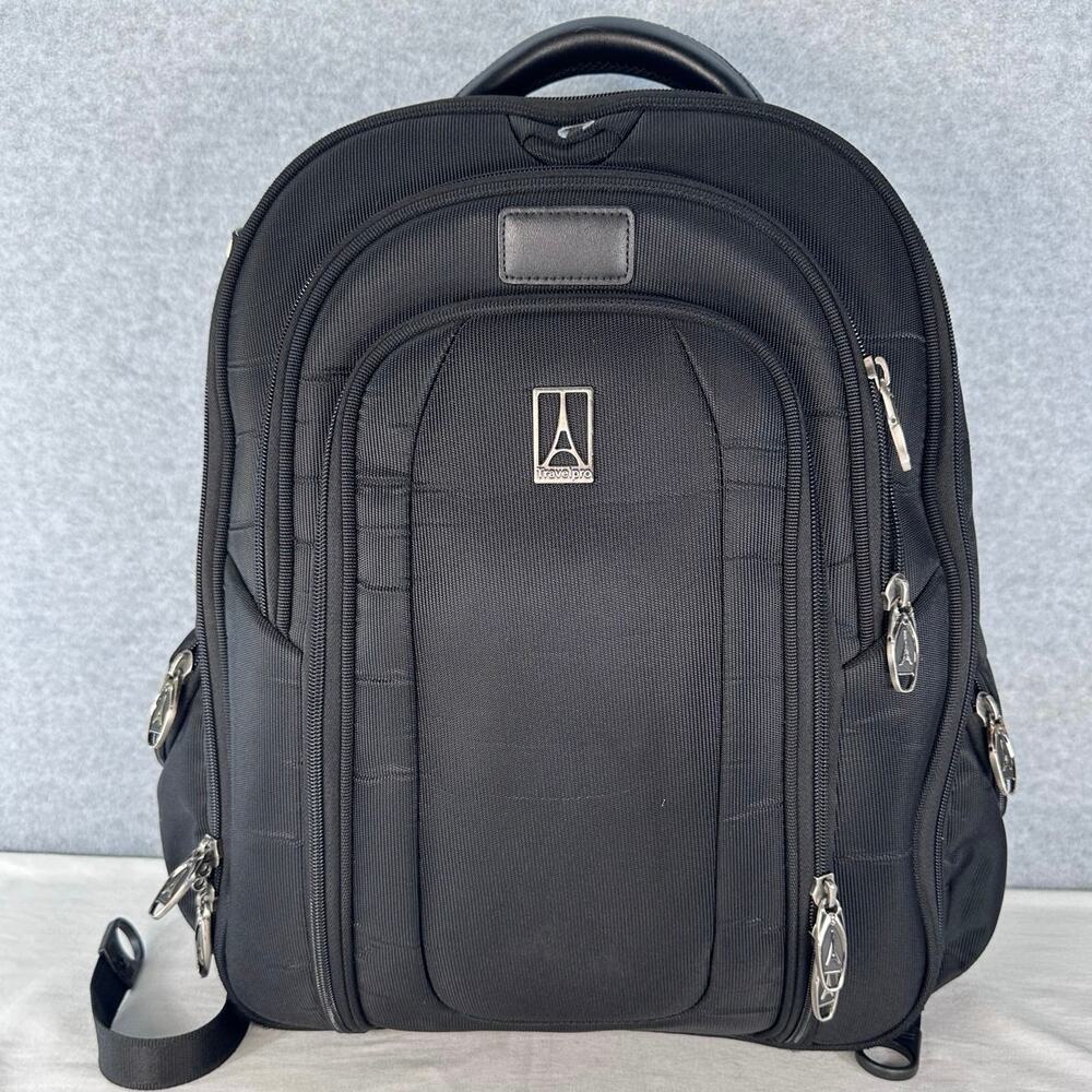 Travelpro Crew 9 Business Laptop Tablet Backpack 4 Compartment w/ Pockets 17.5”